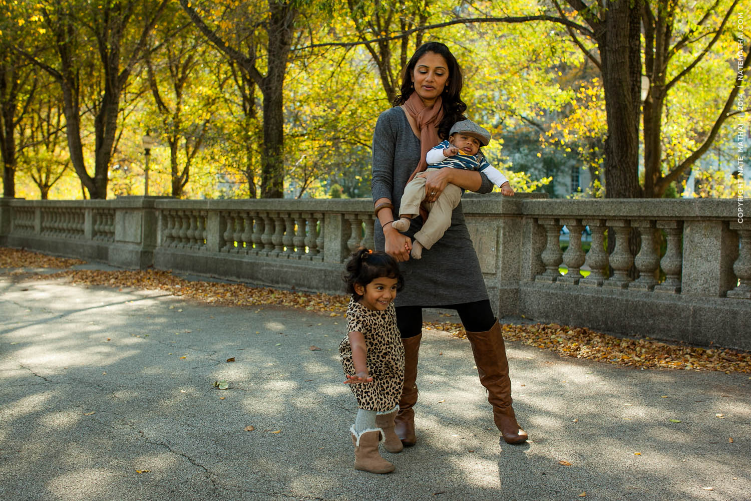 top image for The Child or The Camera (aka Our 2014 Family Portrait Session) by chicago wedding photographer nate mathai