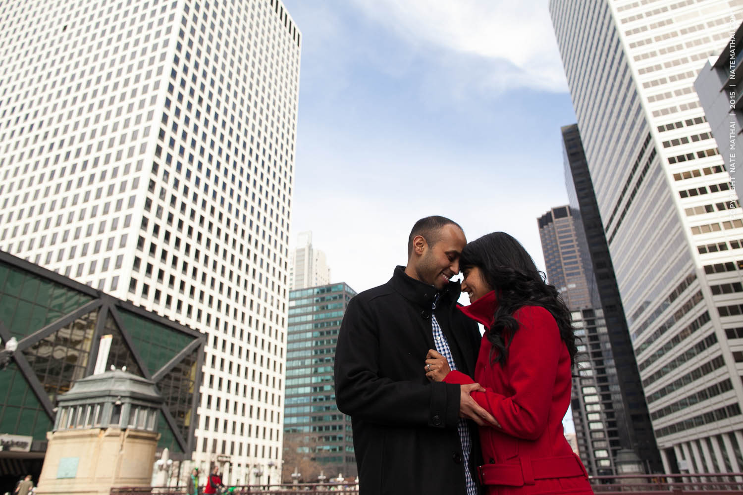 Taniya and Jeffrey's Chicago Portrait Session | https://www.natemathai.com/2015/taniya-jeffrey-chicago-portraits/ chicago wedding photography images